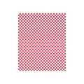 Papier ingraissable damier Rouge et Blanc XL 31 x 38cm